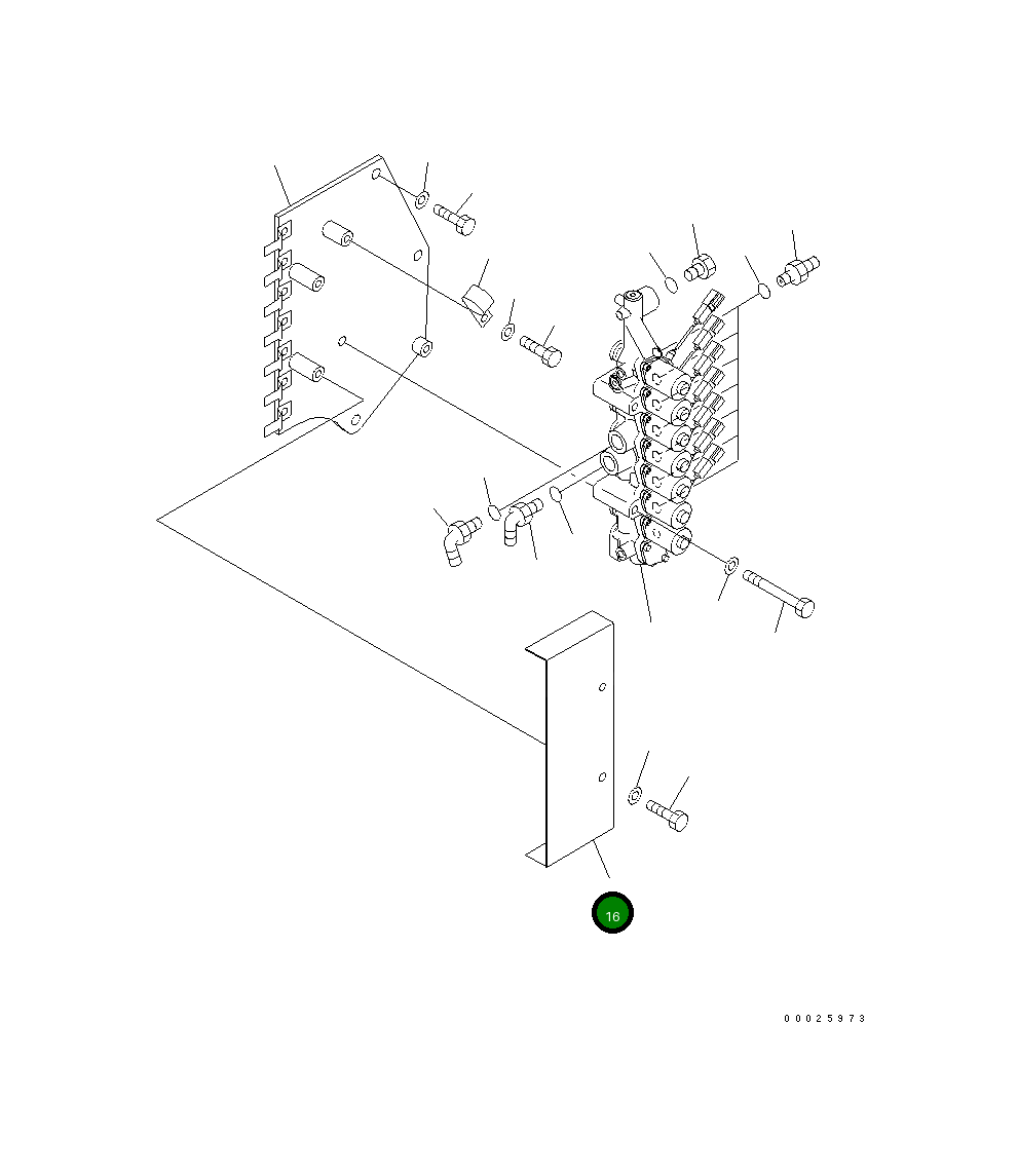 Крышка 208-62-62580  Komatsu