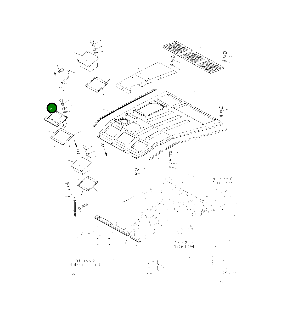 Крышка 425-54-52881 Komatsu