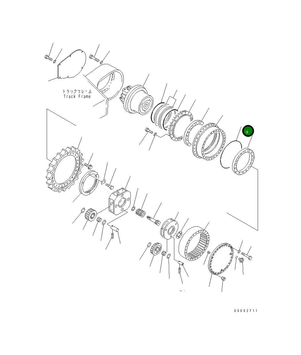 Кольцо уплотнительное (O-Ring) 208-27-52360  Komatsu