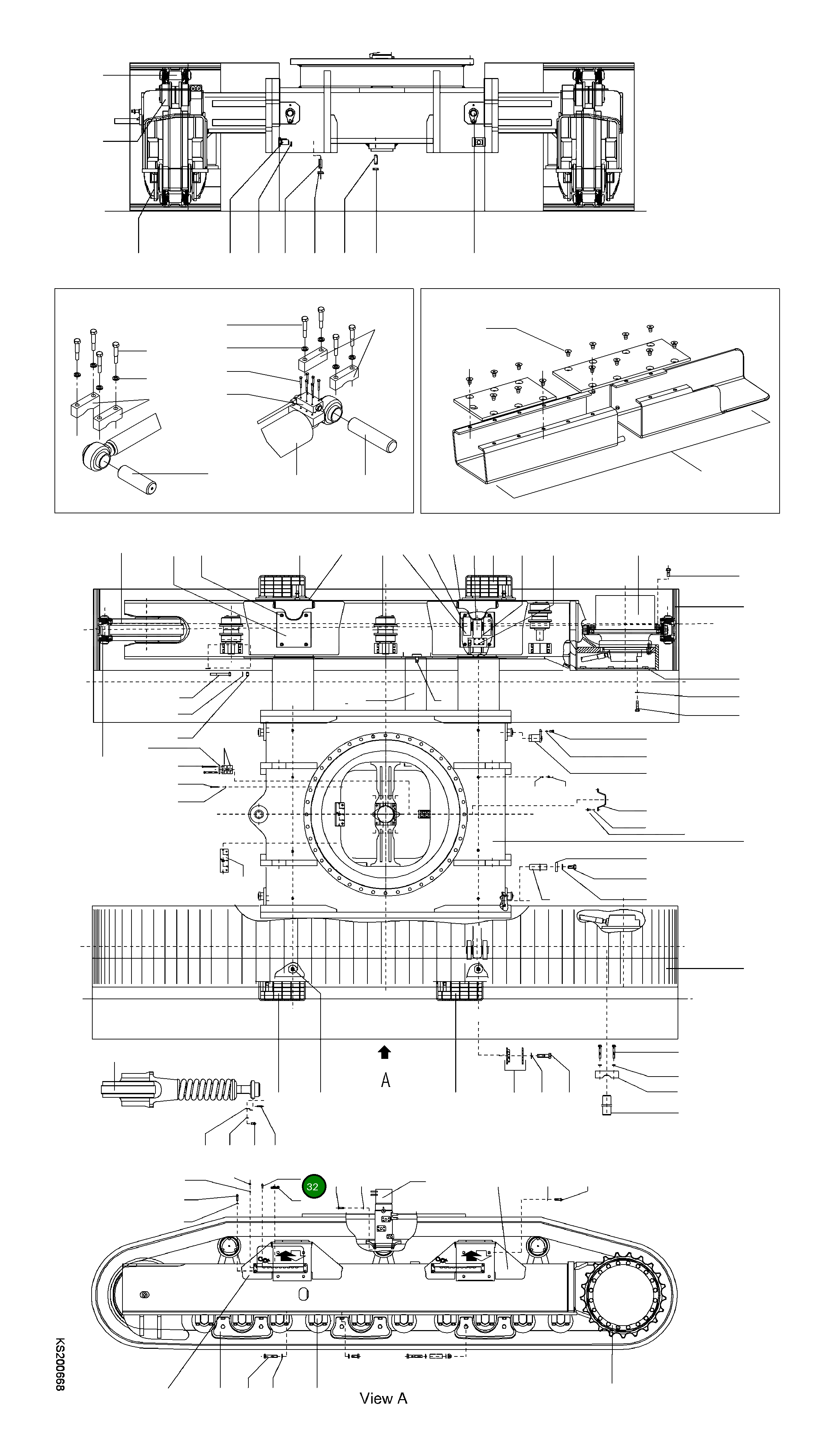 Болт 207-30-KB980 Komatsu