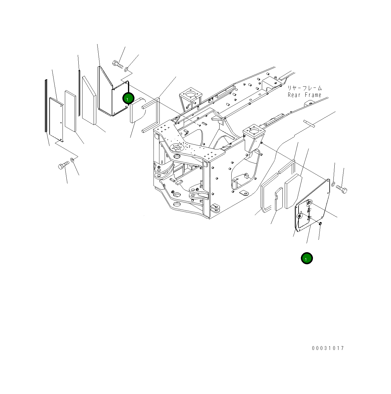 Крышка 424-46-34142 Komatsu