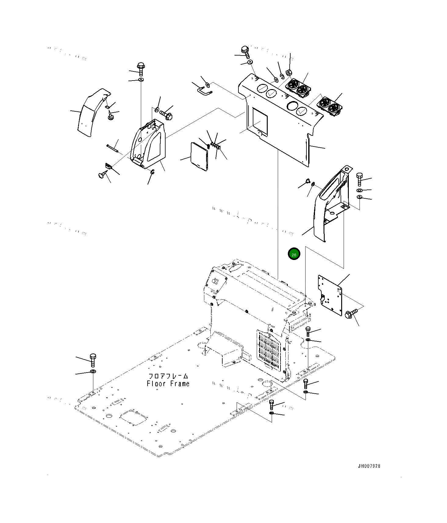 Крышка 20Y5312731  Komatsu