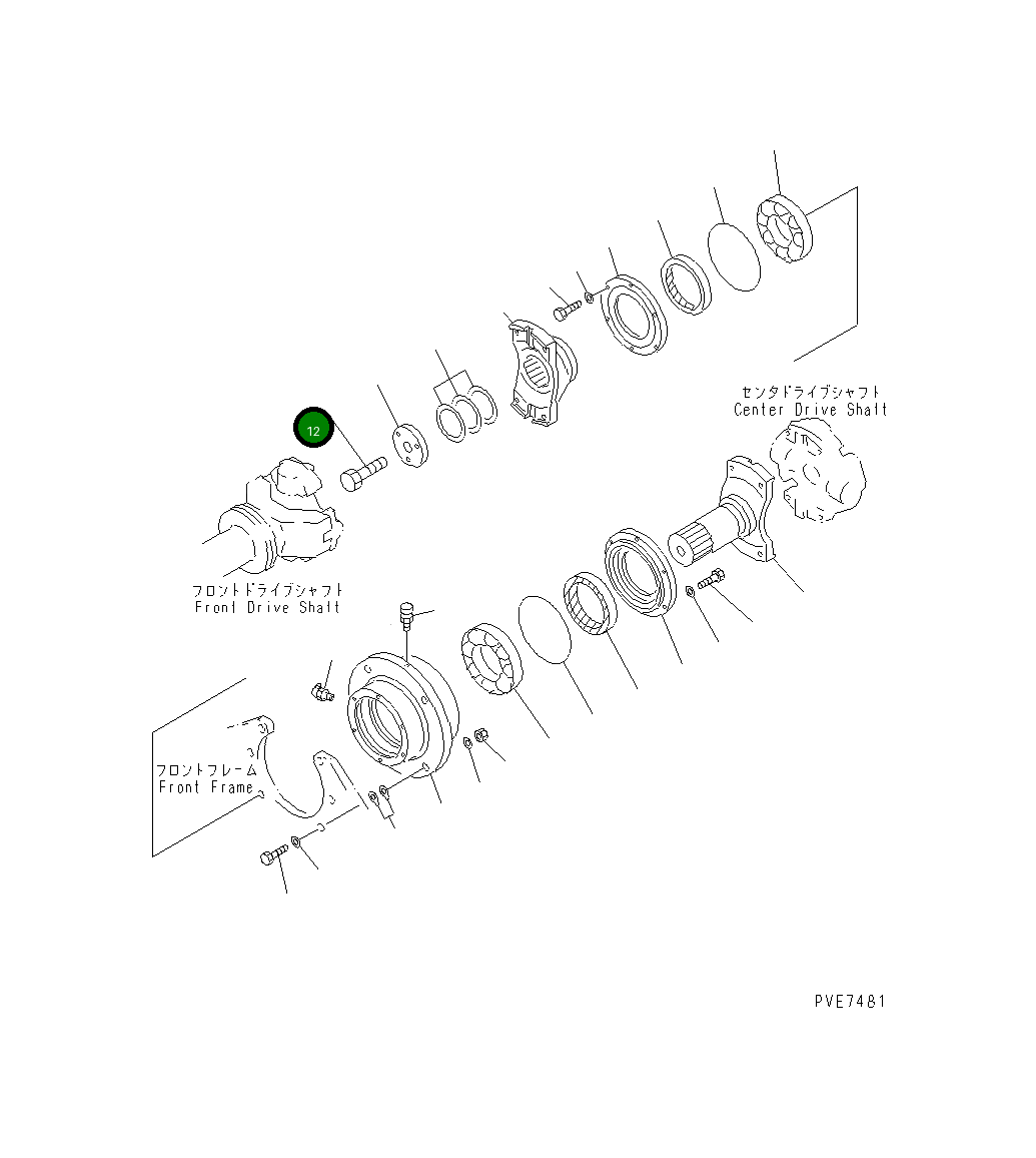 Болт 562-15-13290 Komatsu