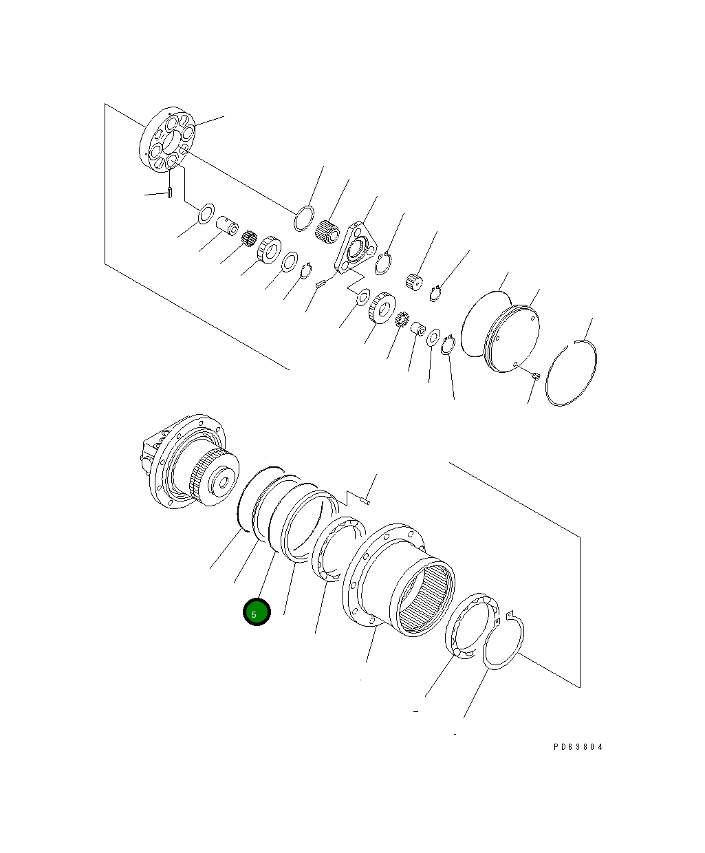 Кольцо уплотнительное (O-Ring) 20P-60-73150 Komatsu