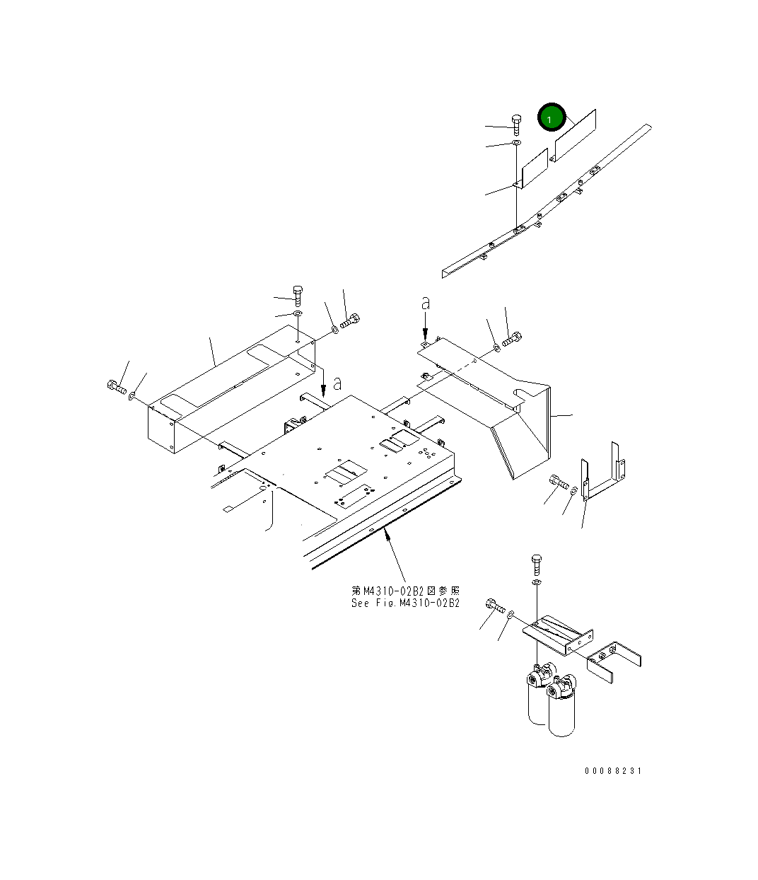 Крышка 427-S05-6180 Komatsu