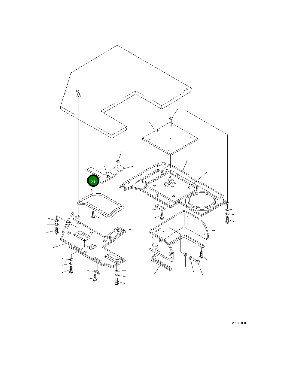 Крышка 176-911-2740  Komatsu