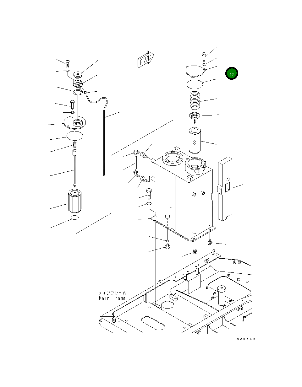 Крышка 201-60-62150 Komatsu