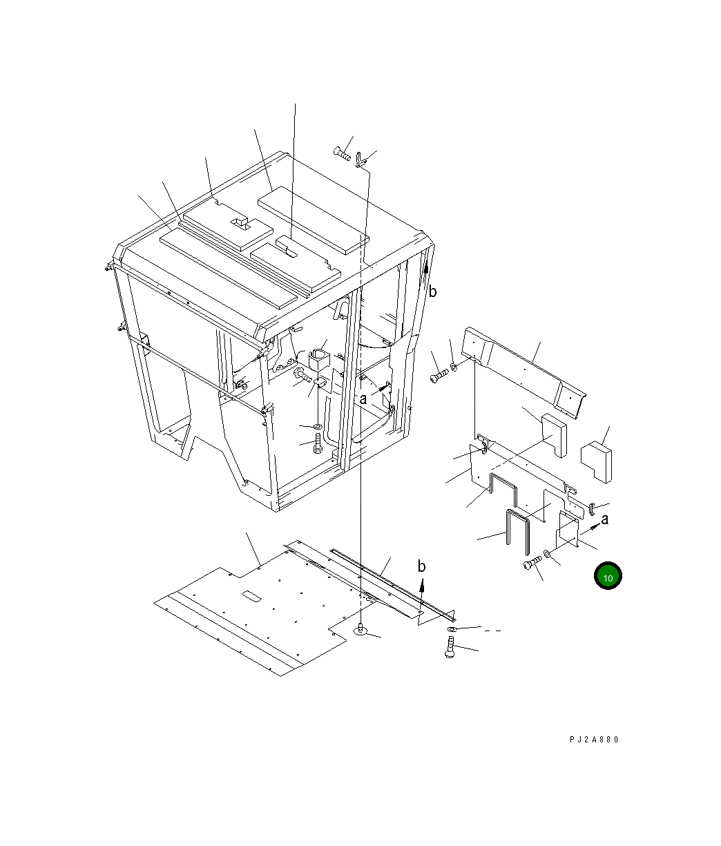Крышка 23B-952-2280 Komatsu