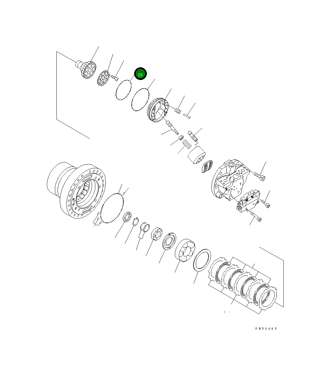 Кольцо уплотнительное (O-Ring) 07000-B5180 Komatsu