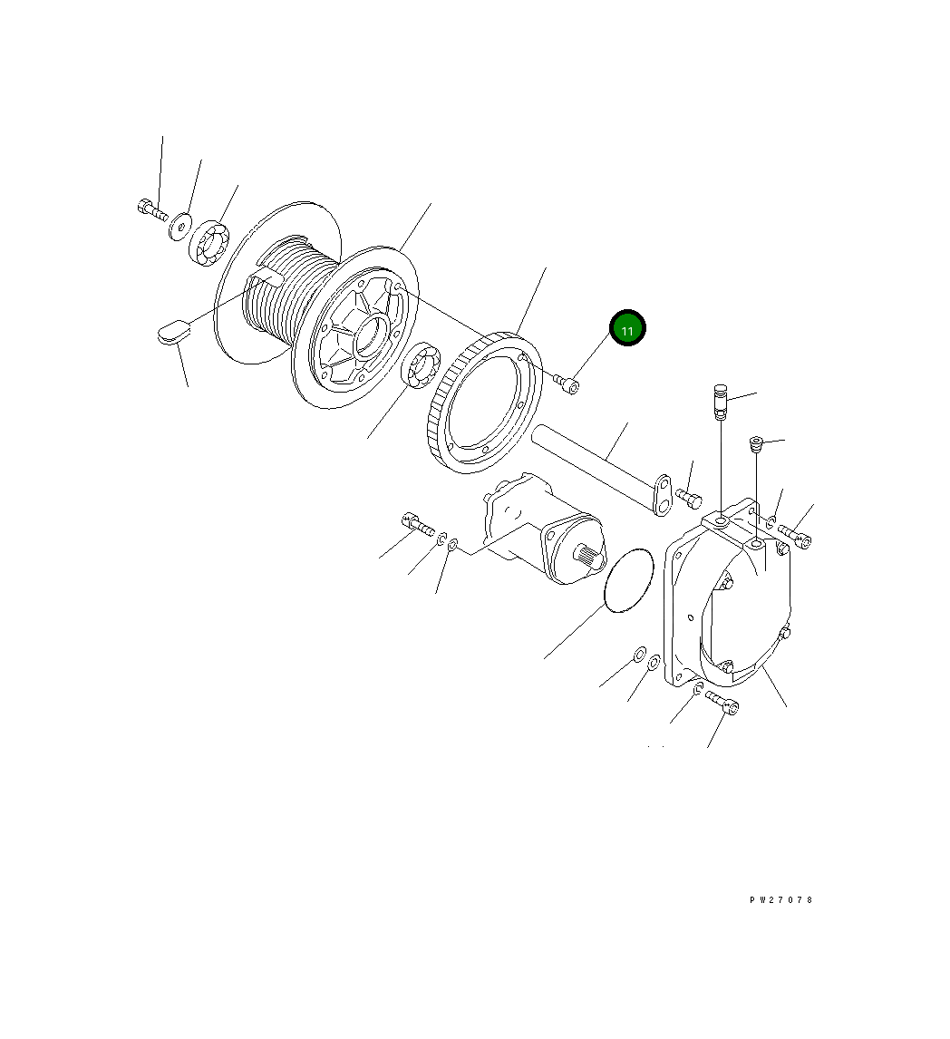 Болт UN716110020 Komatsu