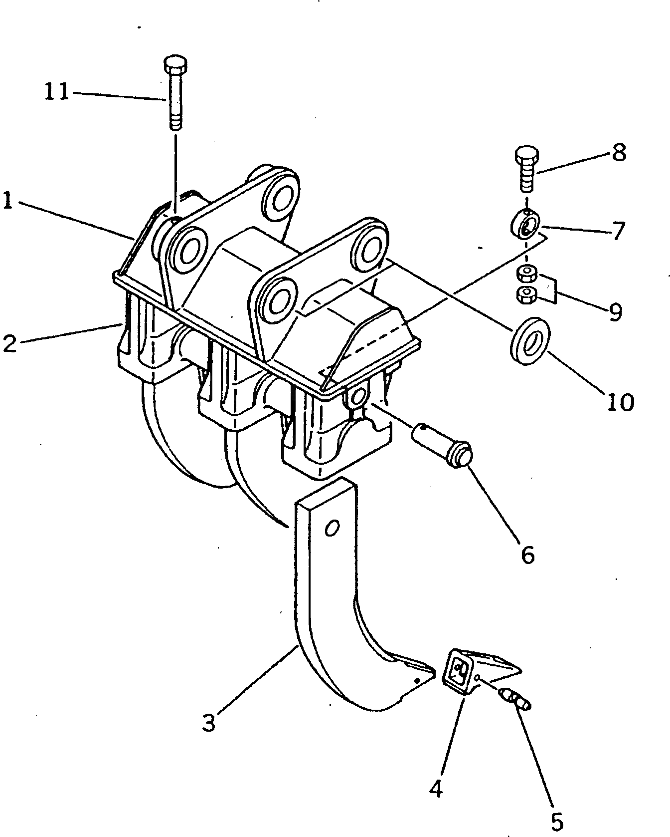 Болт 01019-11205  Komatsu