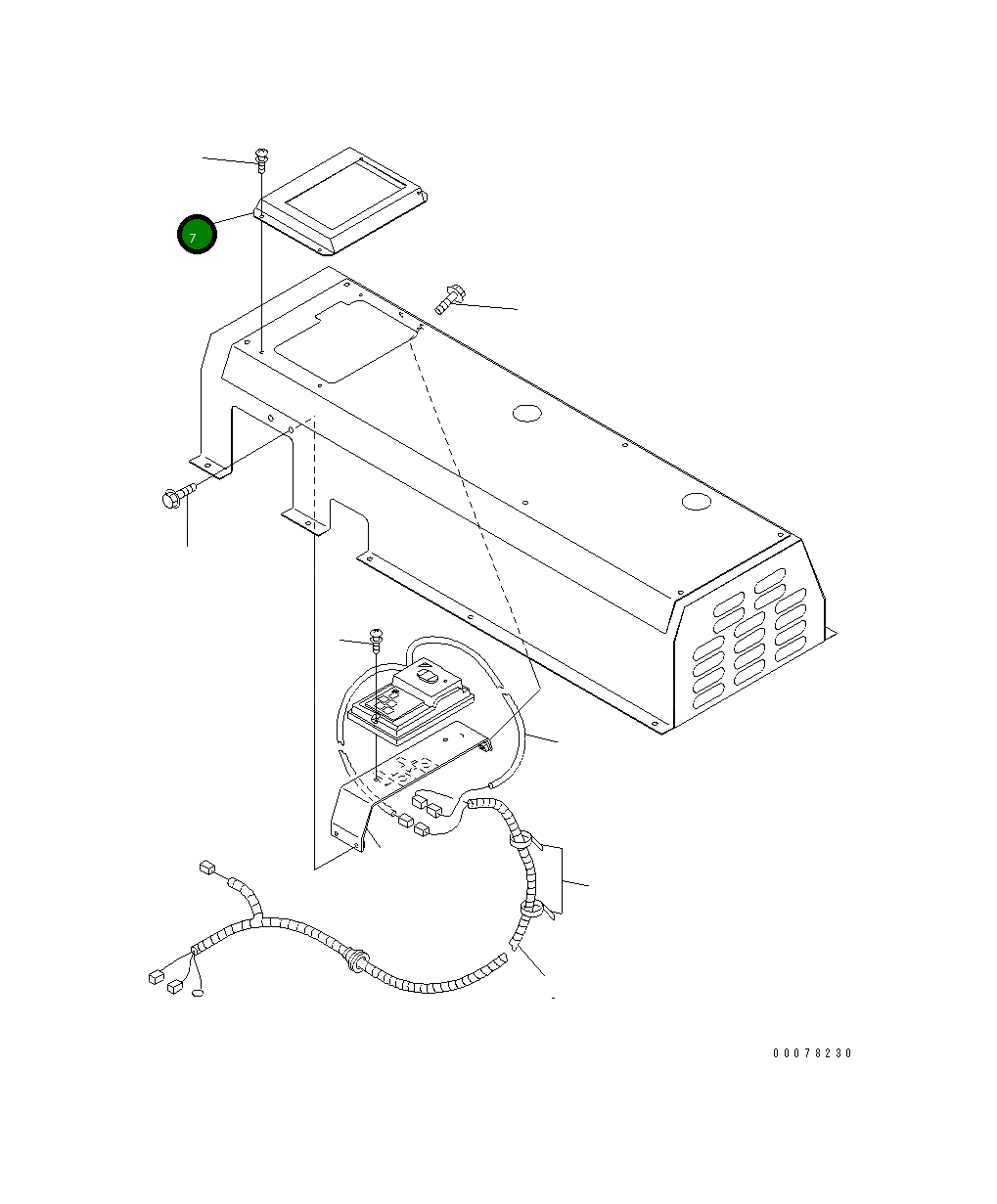 Крышка 567-95-72160  Komatsu