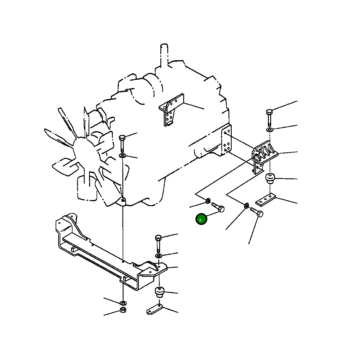 Болт 02010-71251 Komatsu