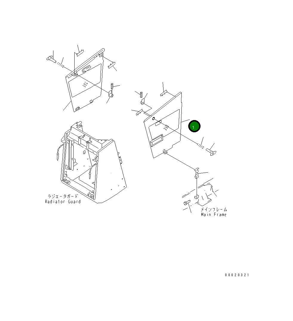 Крышка 10G-Y16-4231  Komatsu