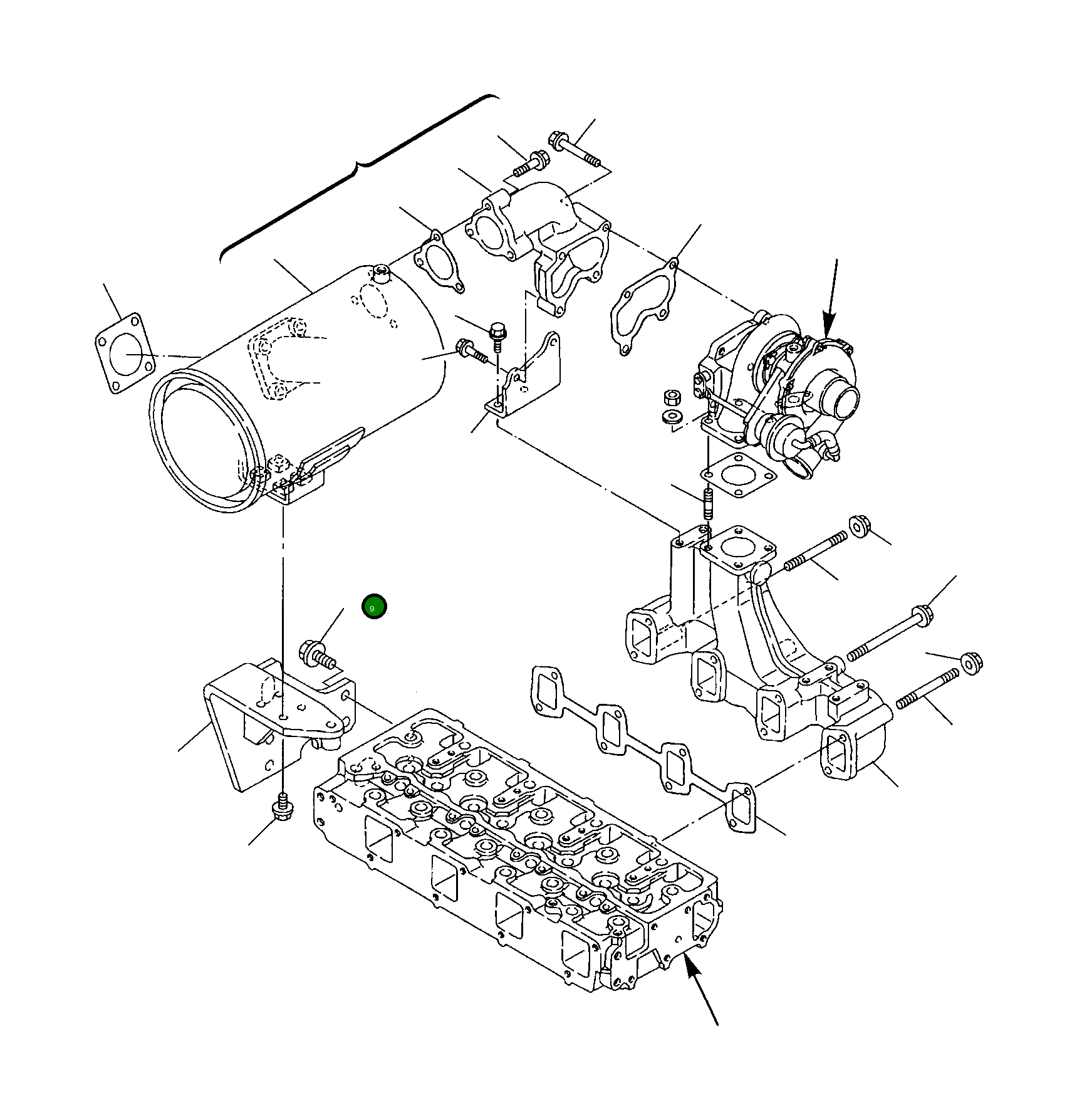 Болт YM26106-100222 Komatsu