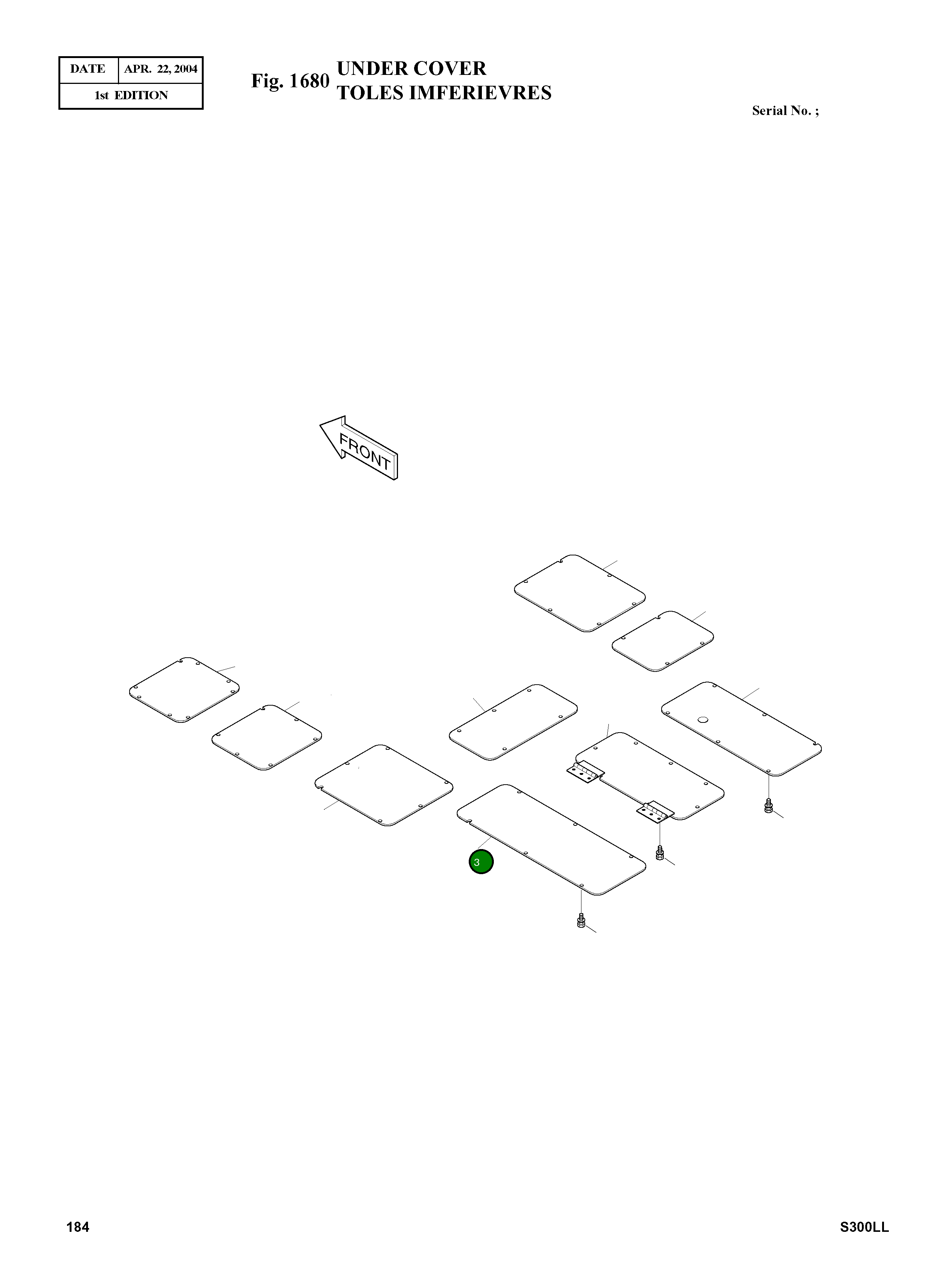 Крышка 621-03048  Komatsu