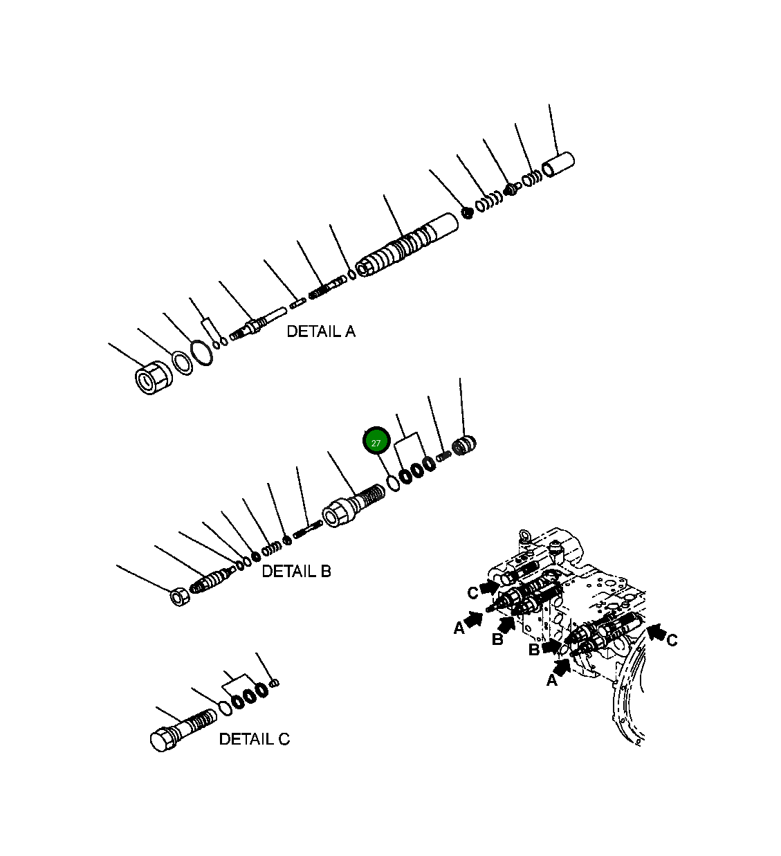 Кольцо уплотнительное (O-Ring) 708-1W-28911 Komatsu