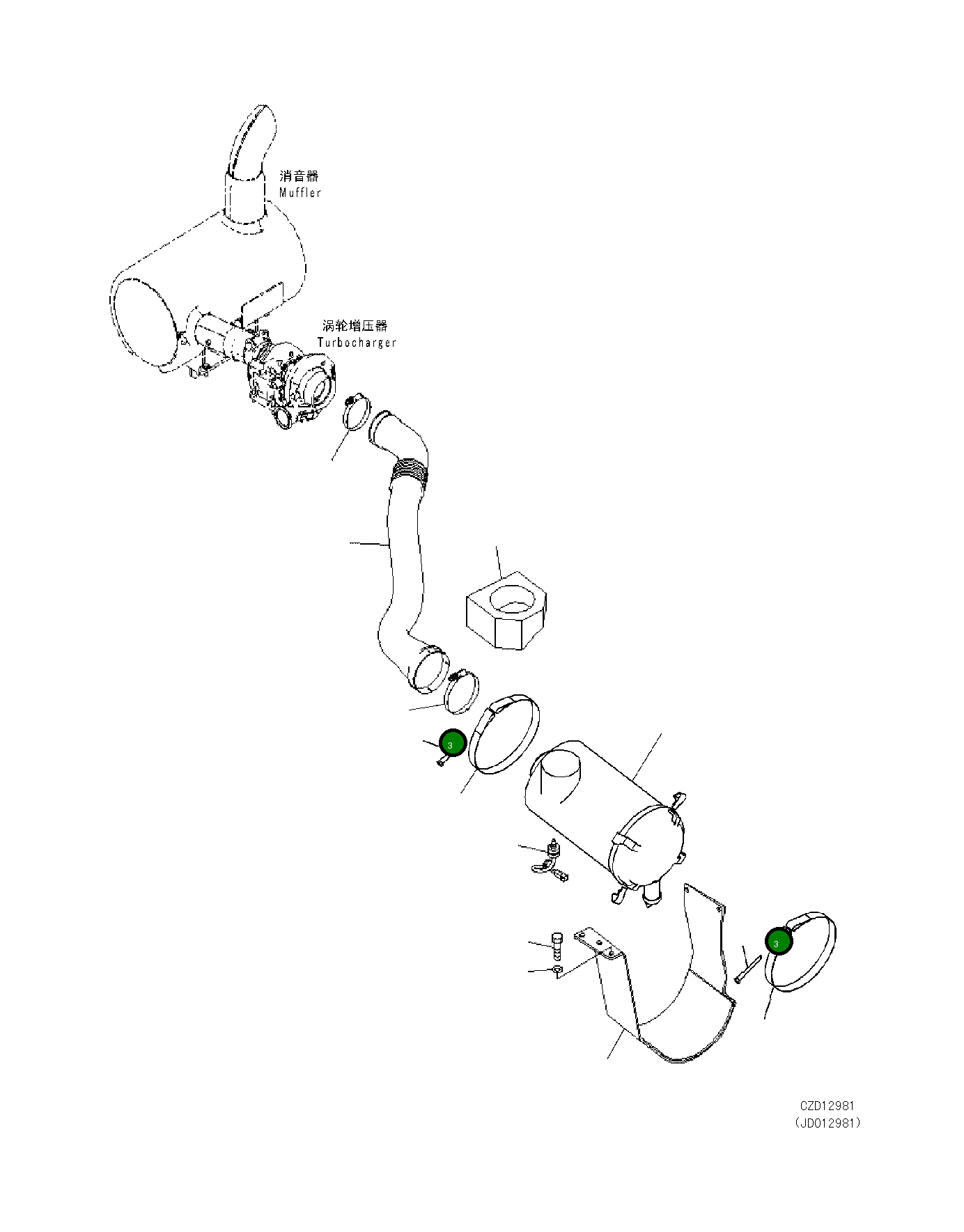Болт 14X-01-51630  Komatsu