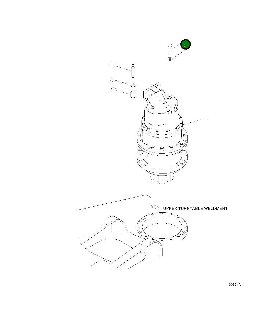 Болт 15502KF Komatsu