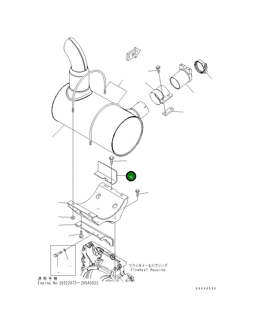 Крышка 6751-11-2150 Komatsu