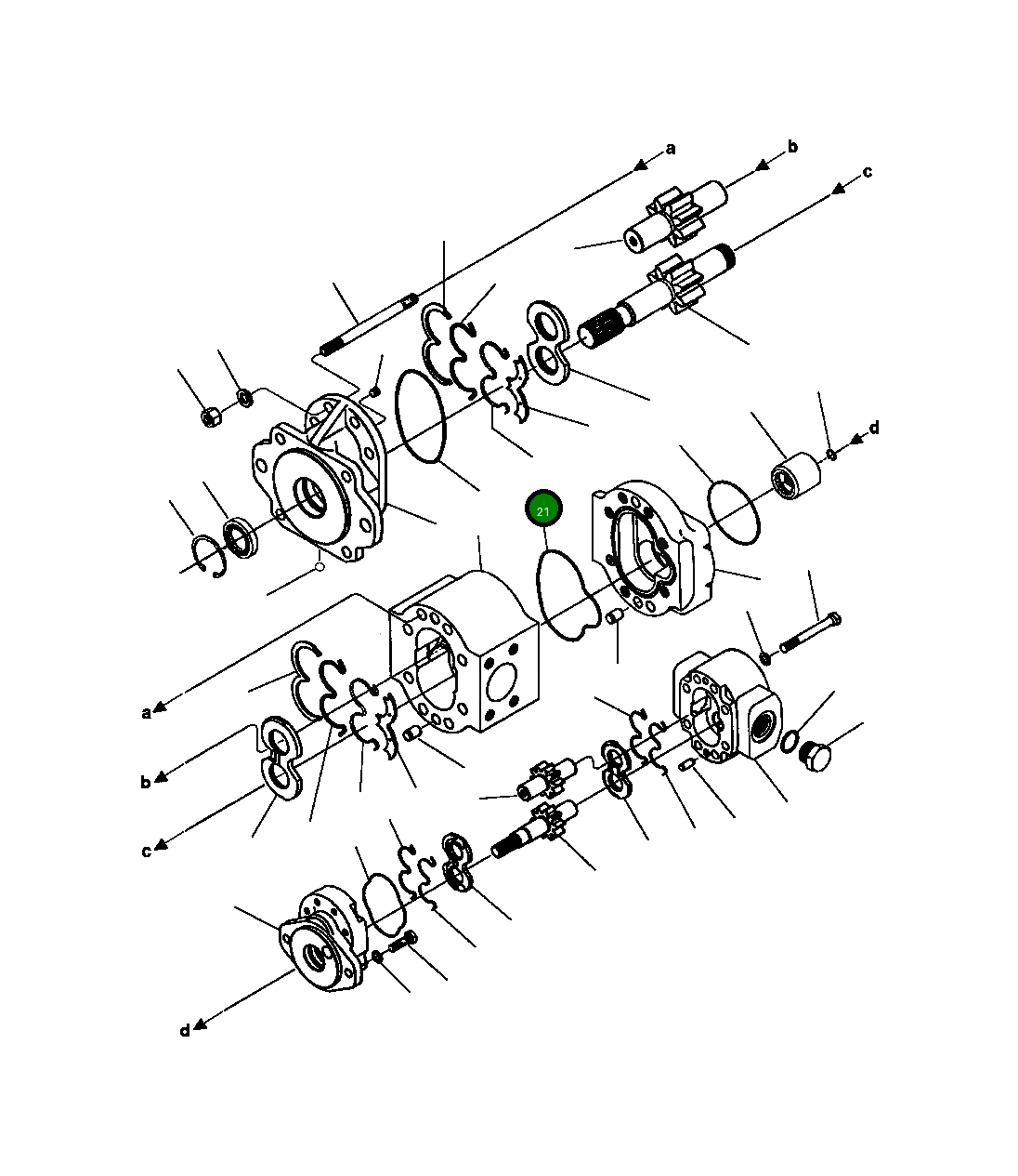 Кольцо уплотнительное (O-Ring) 425-62-A1440 Komatsu