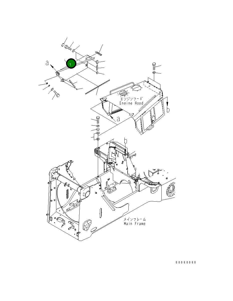 Крышка 17A-54-42521 Komatsu