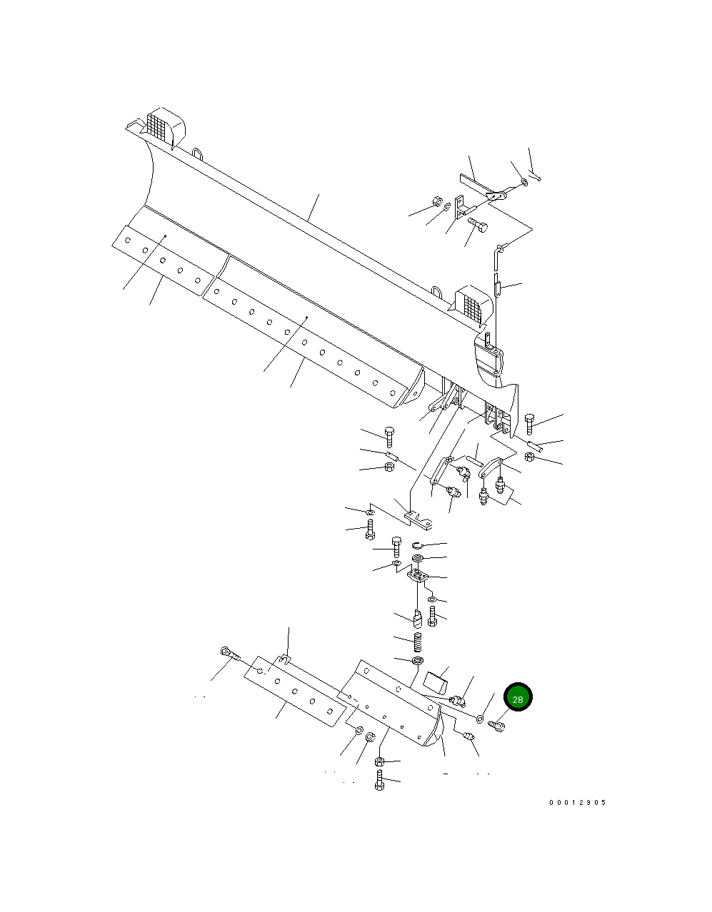Болт 418-907-1260 Komatsu