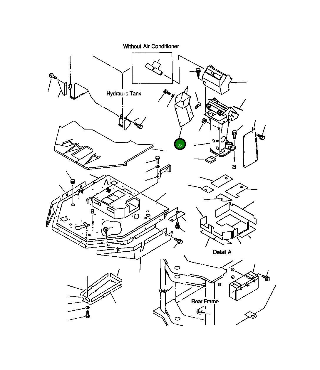 Крышка 421-54-12871 Komatsu