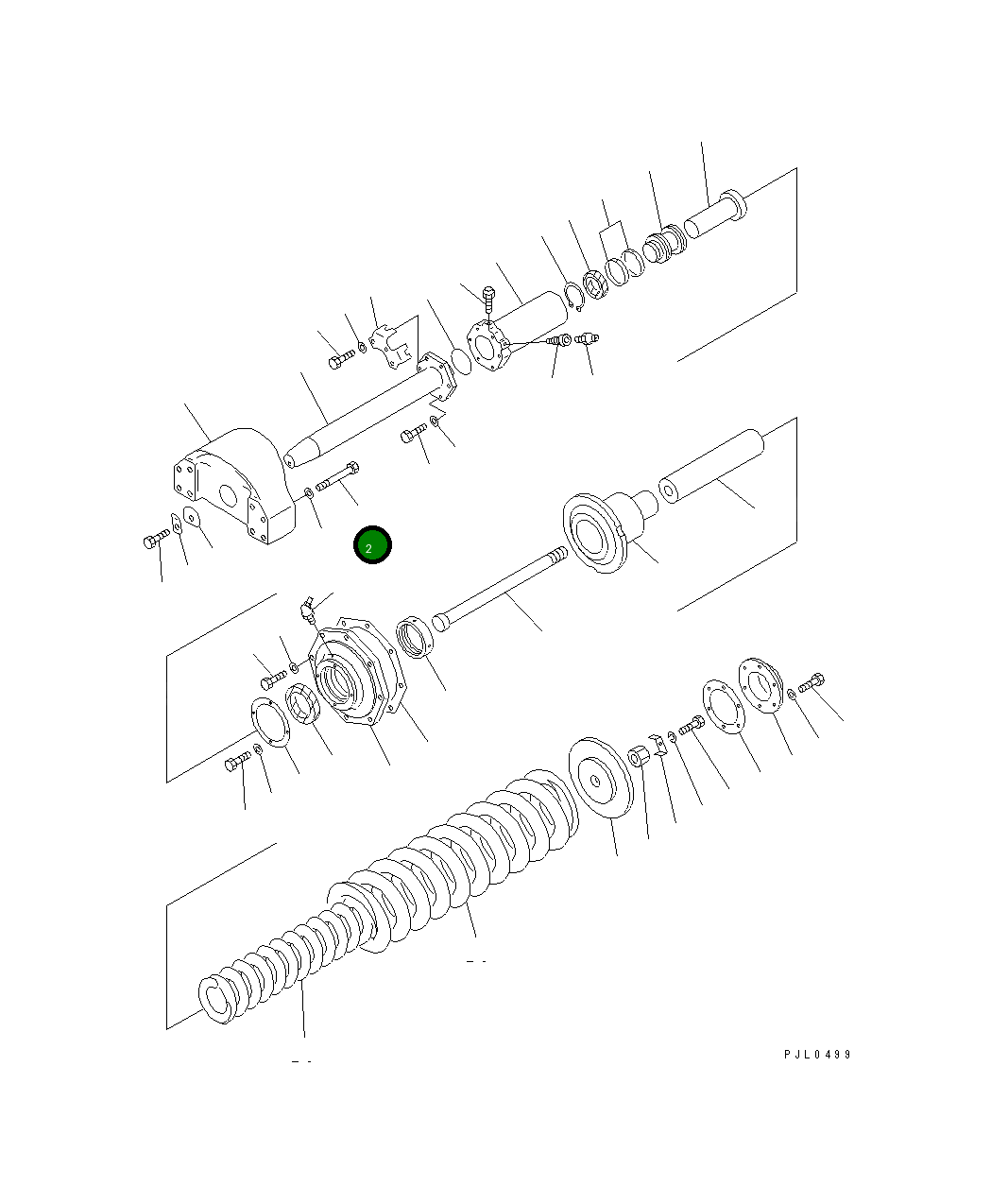 Болт 01011-62285  Komatsu