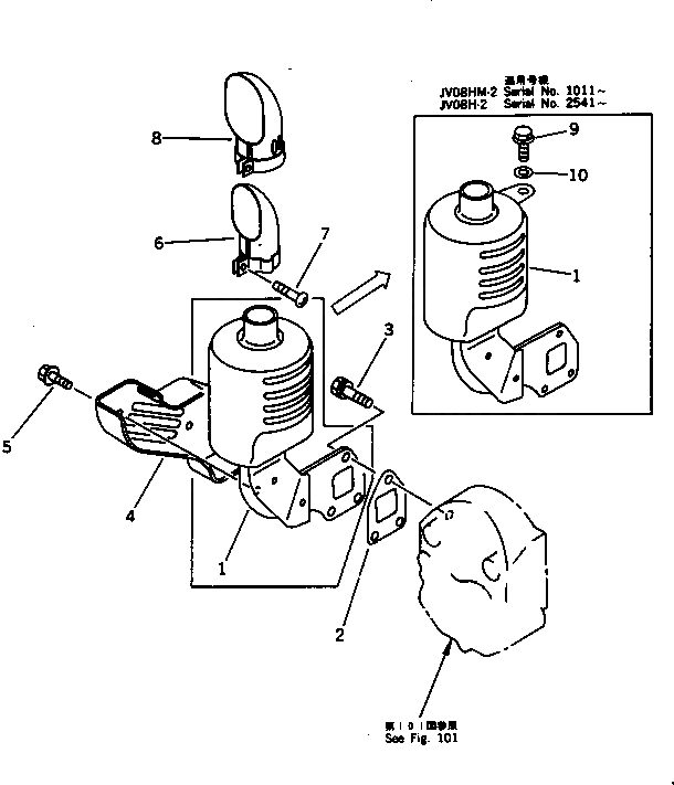 Болт YM160260-01580  Komatsu
