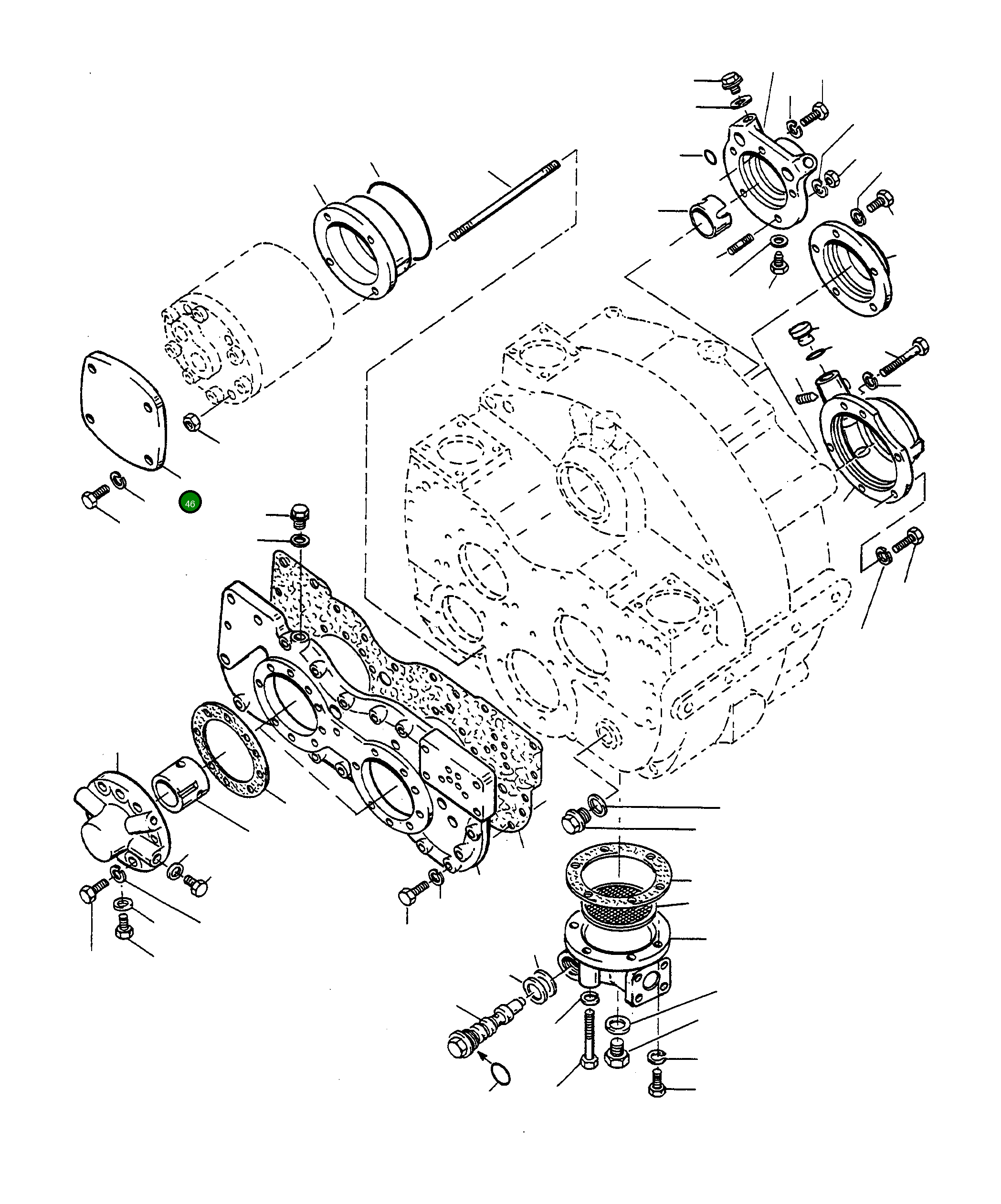 Крышка 2964774M1 Komatsu