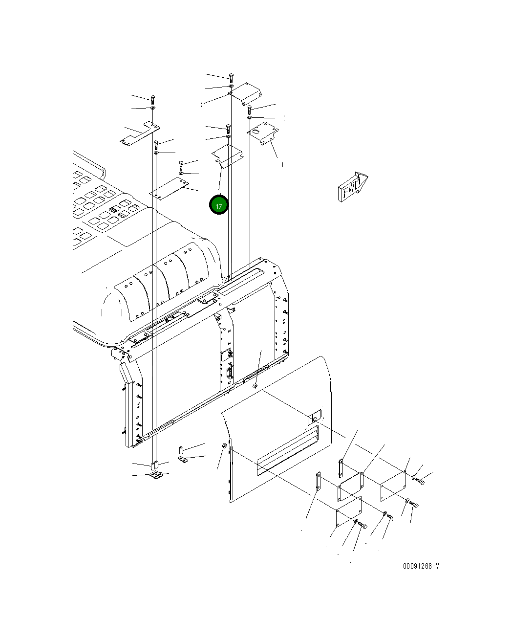 Крышка 208-54-74850  Komatsu