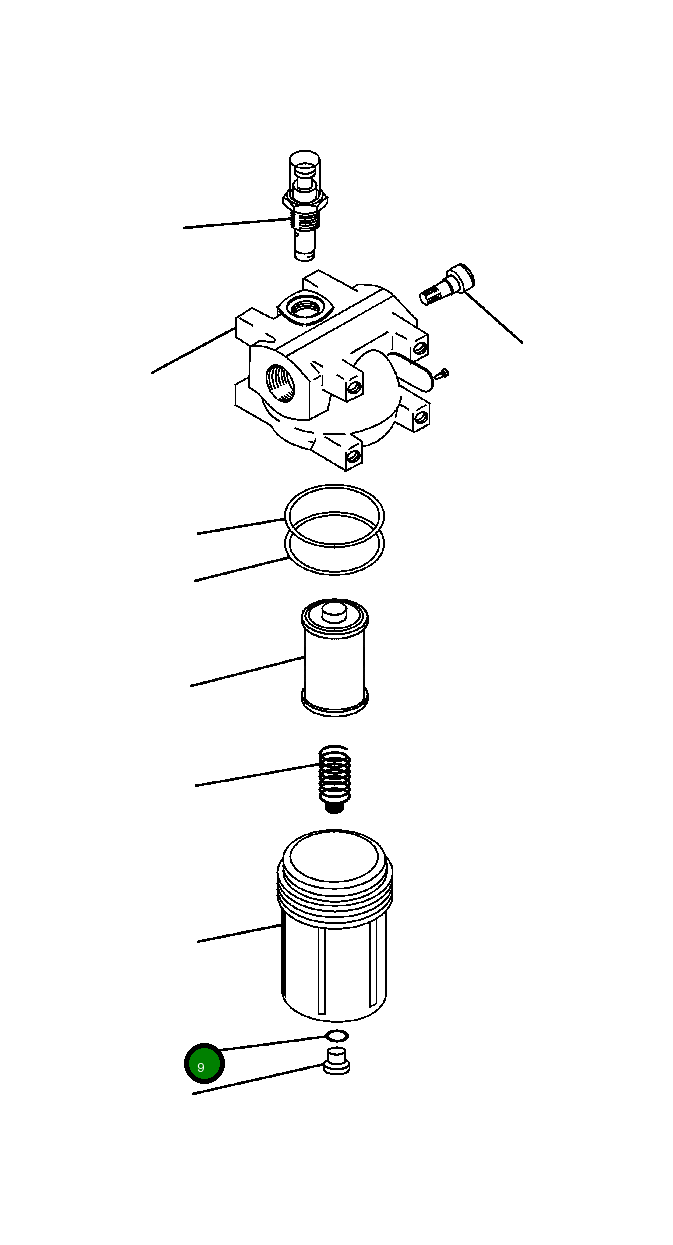 Кольцо уплотнительное (O-Ring) BF 5 464 Komatsu