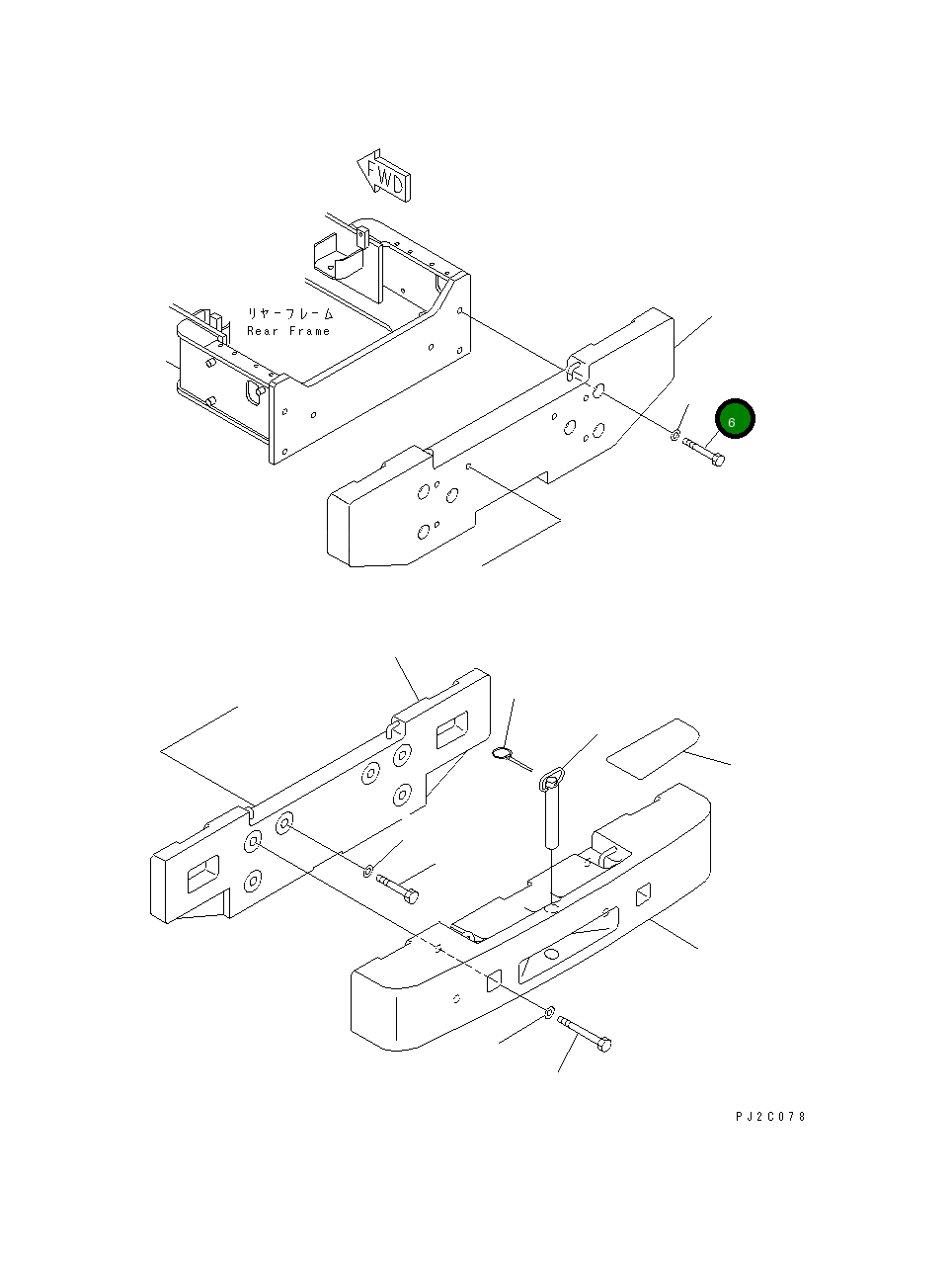 Болт 01011-63075 Komatsu