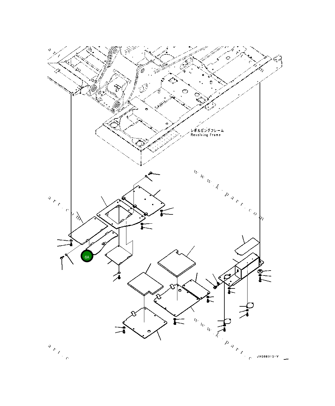 Крышка 20Y-964-B660 Komatsu
