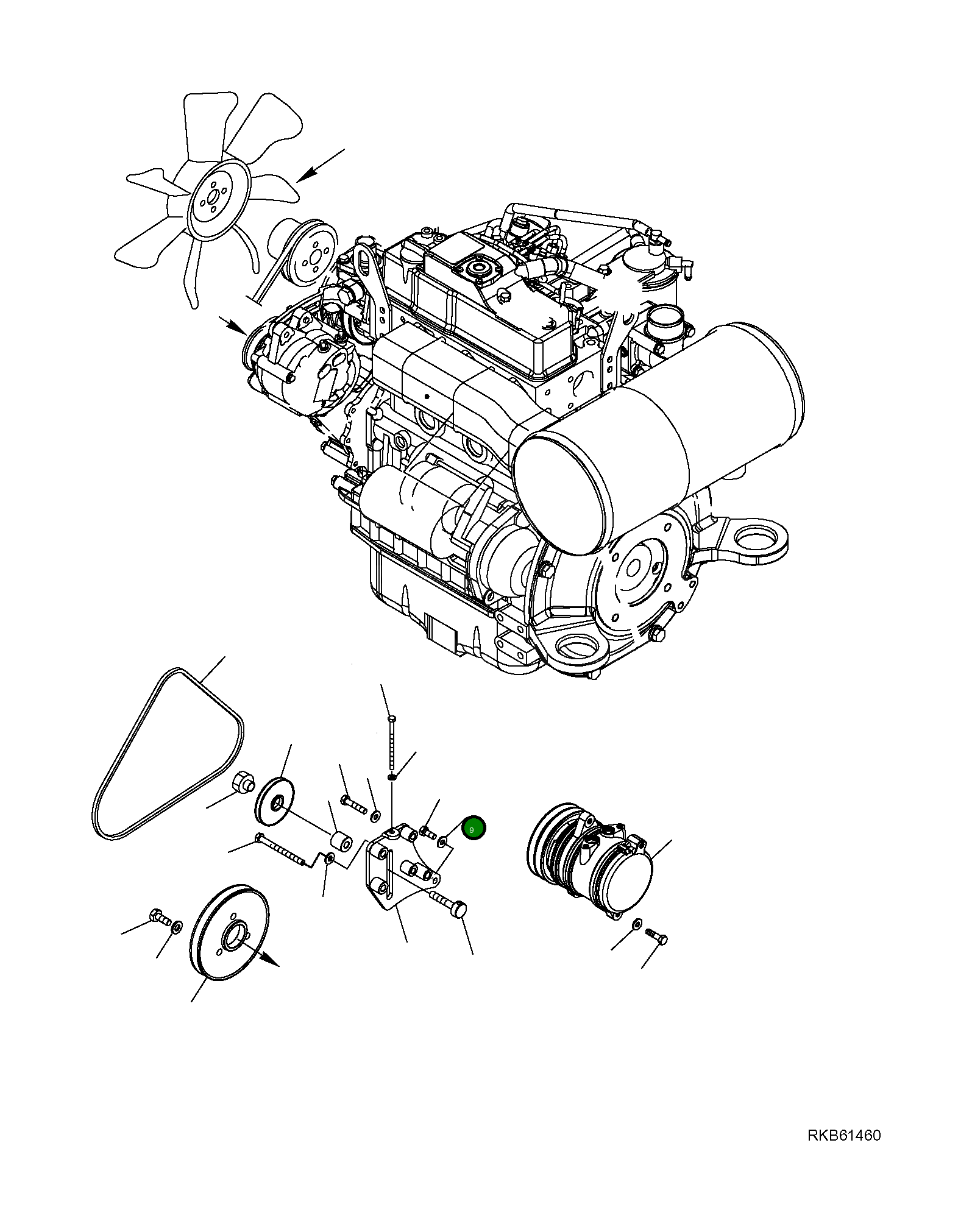 Болт 01016-50690  Komatsu