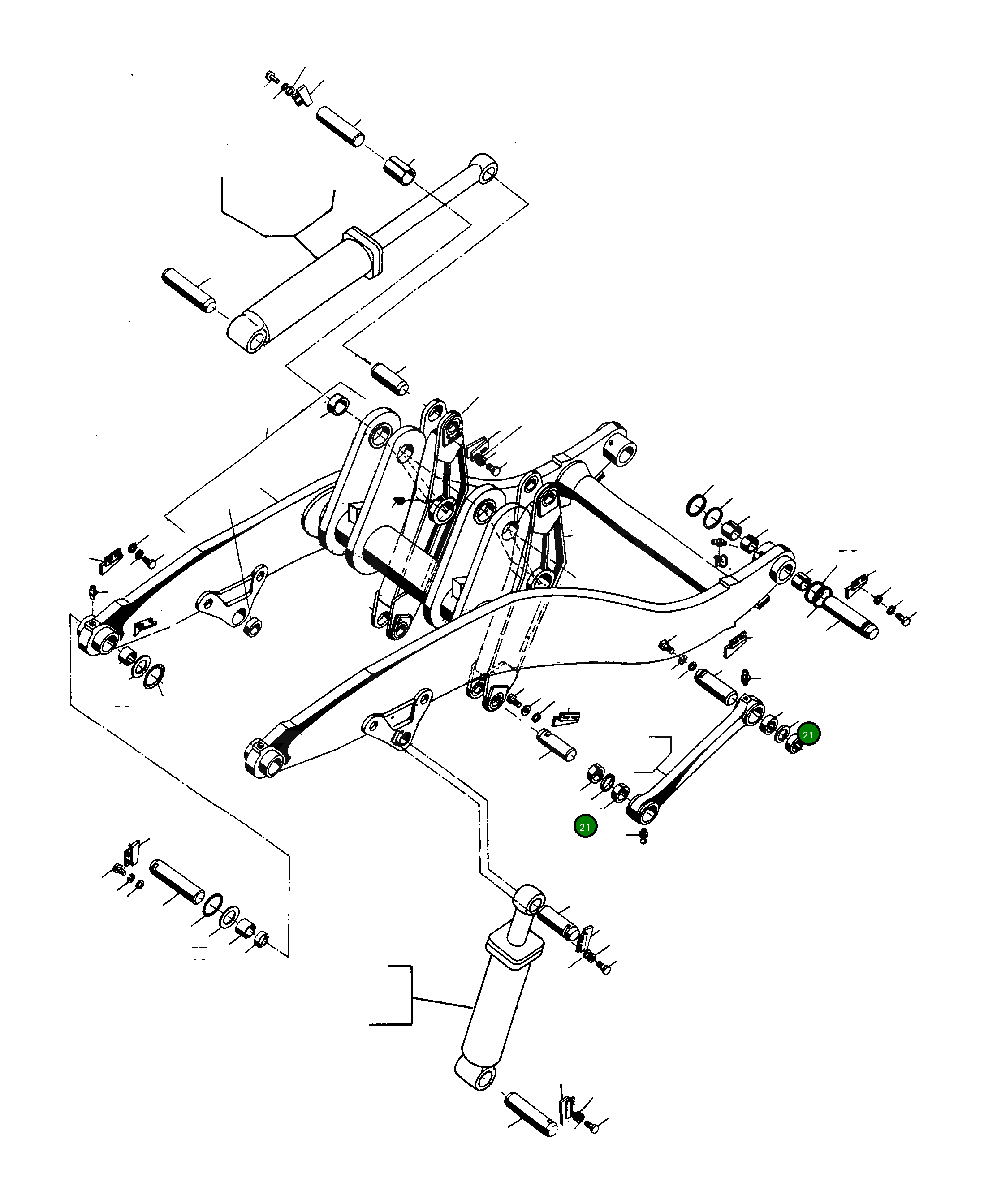 Кольцо 2947343M1  Komatsu