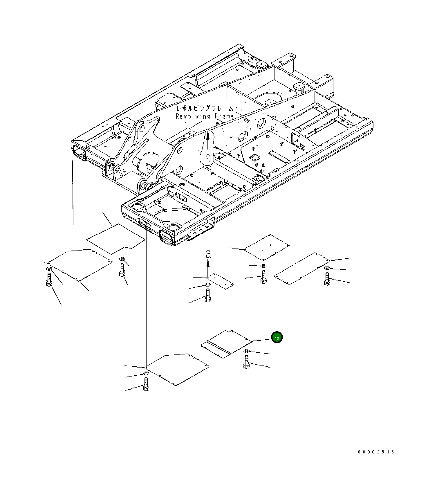 Крышка 20K-54-KA130 Komatsu