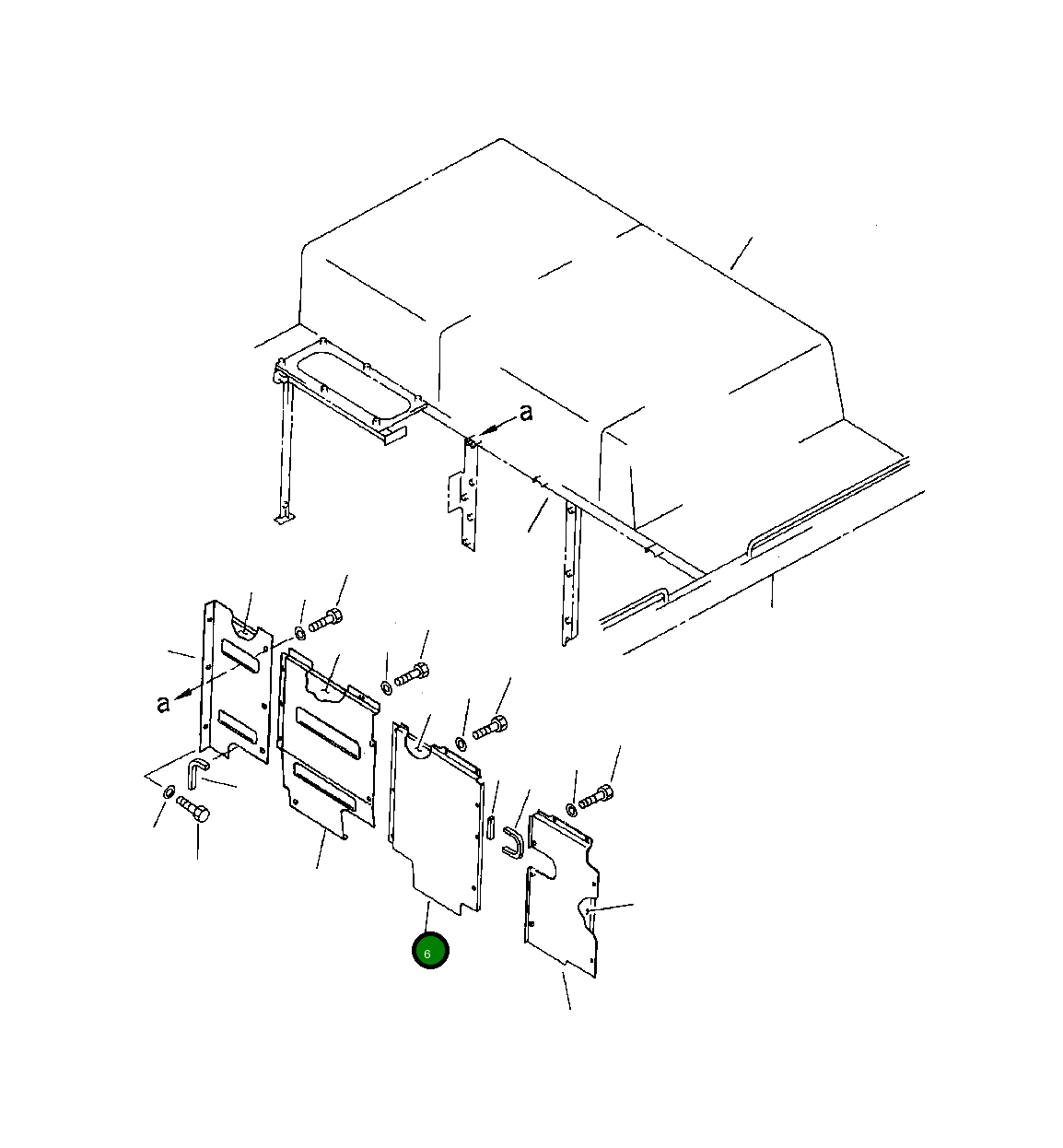 Крышка 209-54-53442  Komatsu