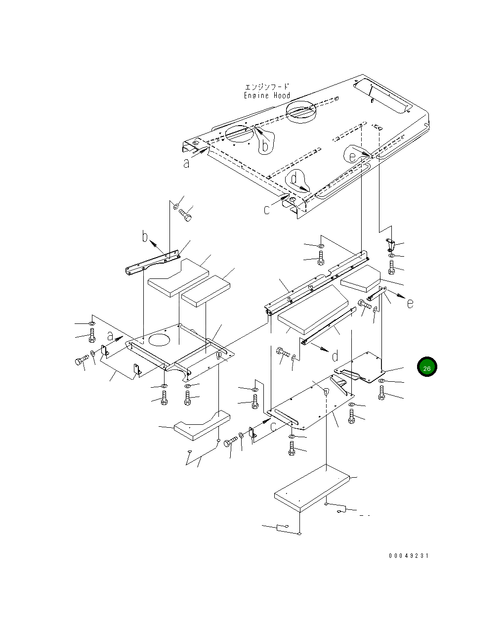 Крышка 195-862-8141 Komatsu