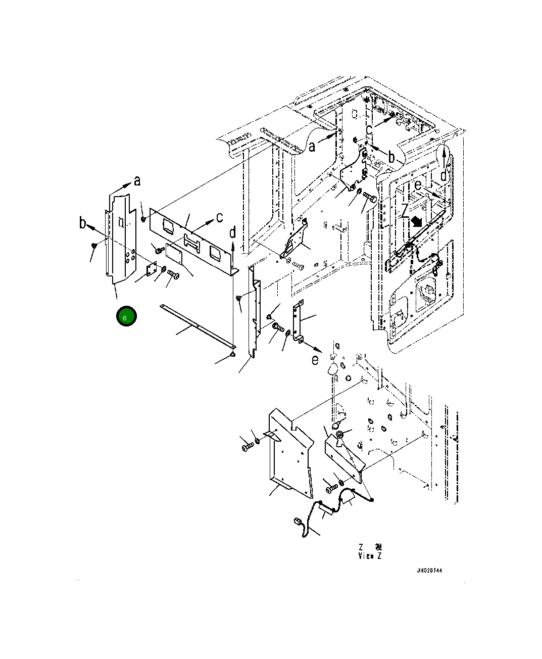 Крышка 4A2-53-12431  Komatsu