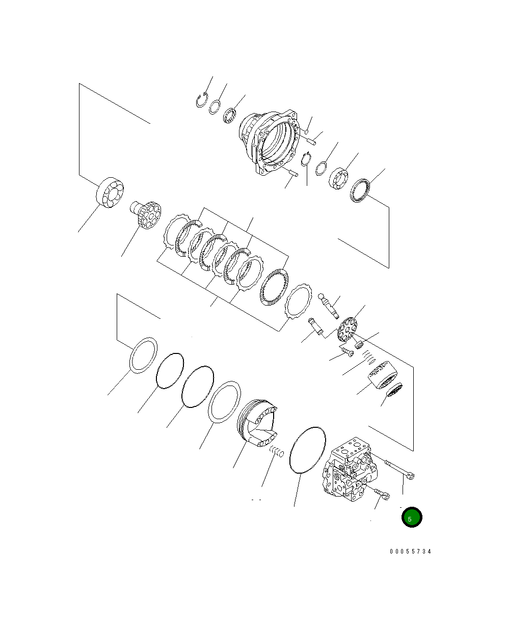 Болт 01253-62040 Komatsu