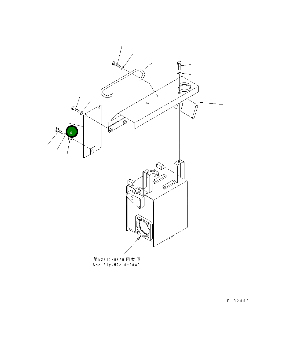 Крышка 156-60-22150 Komatsu
