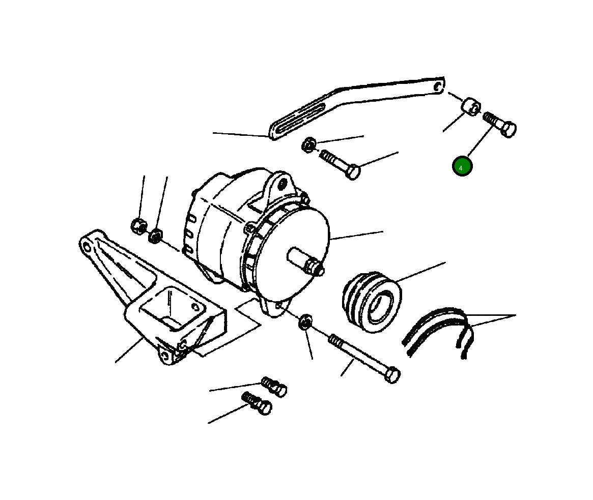 Болт 1238 024 H1 Komatsu