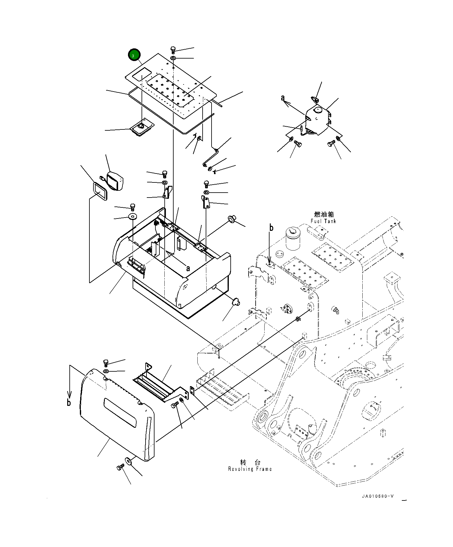 Крышка 203-54-17490  Komatsu