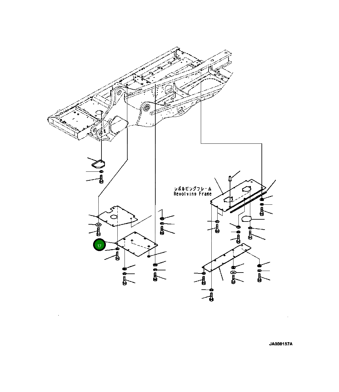 Крышка 208-54-42241  Komatsu