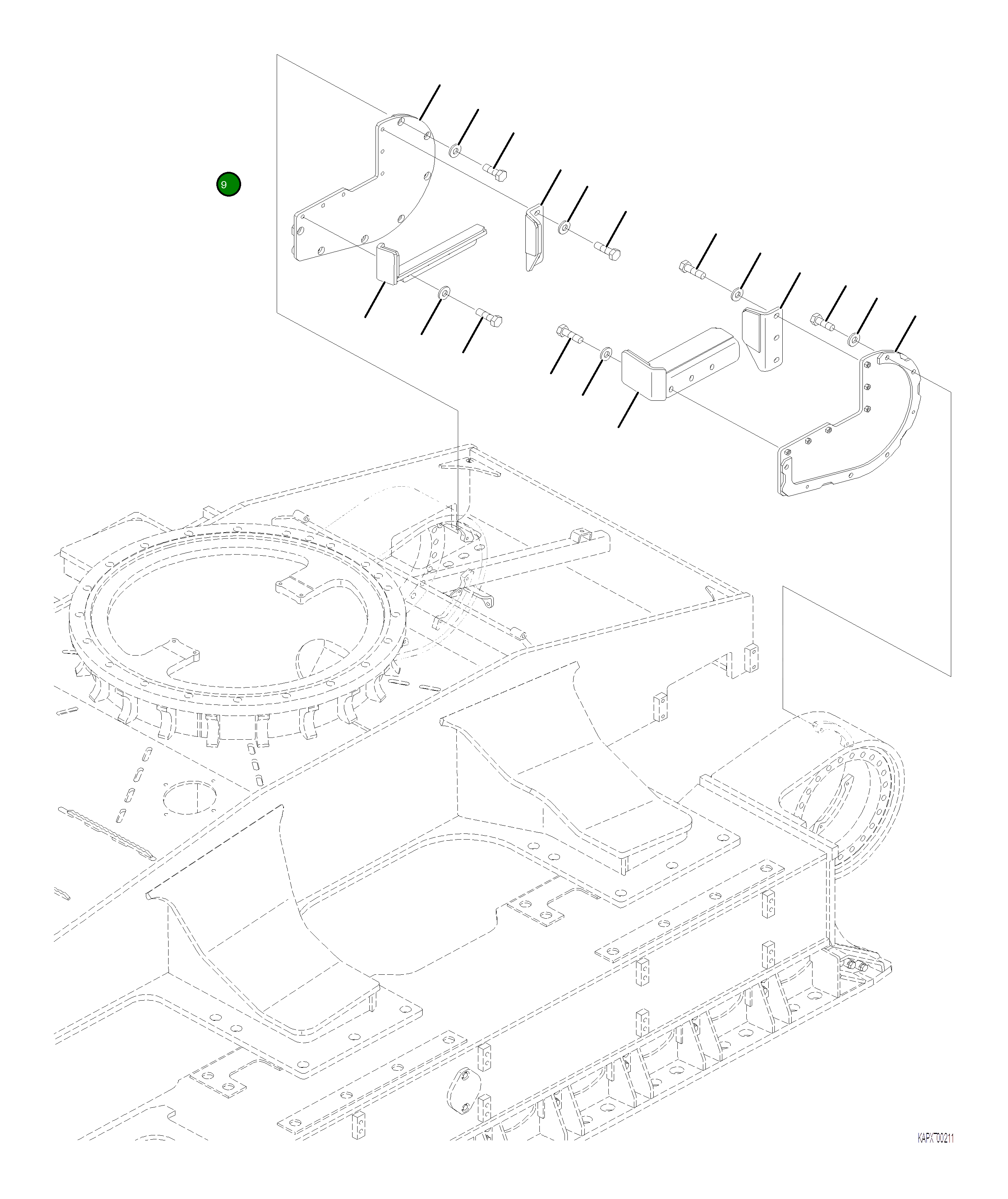 Крышка 4A1-27-21310 Komatsu