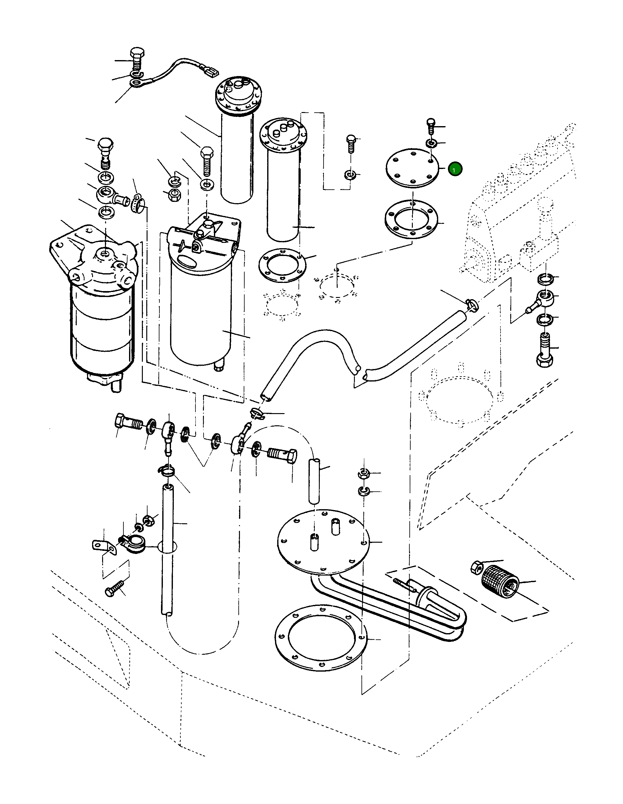 Крышка 2972419M1 Komatsu
