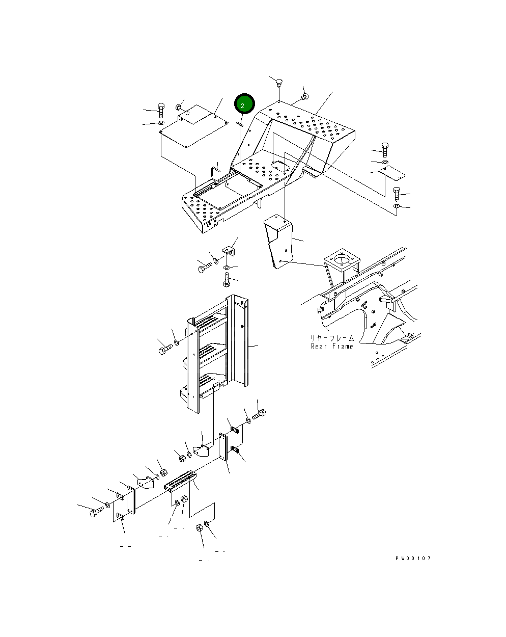 Крышка 421-54-34590 Komatsu