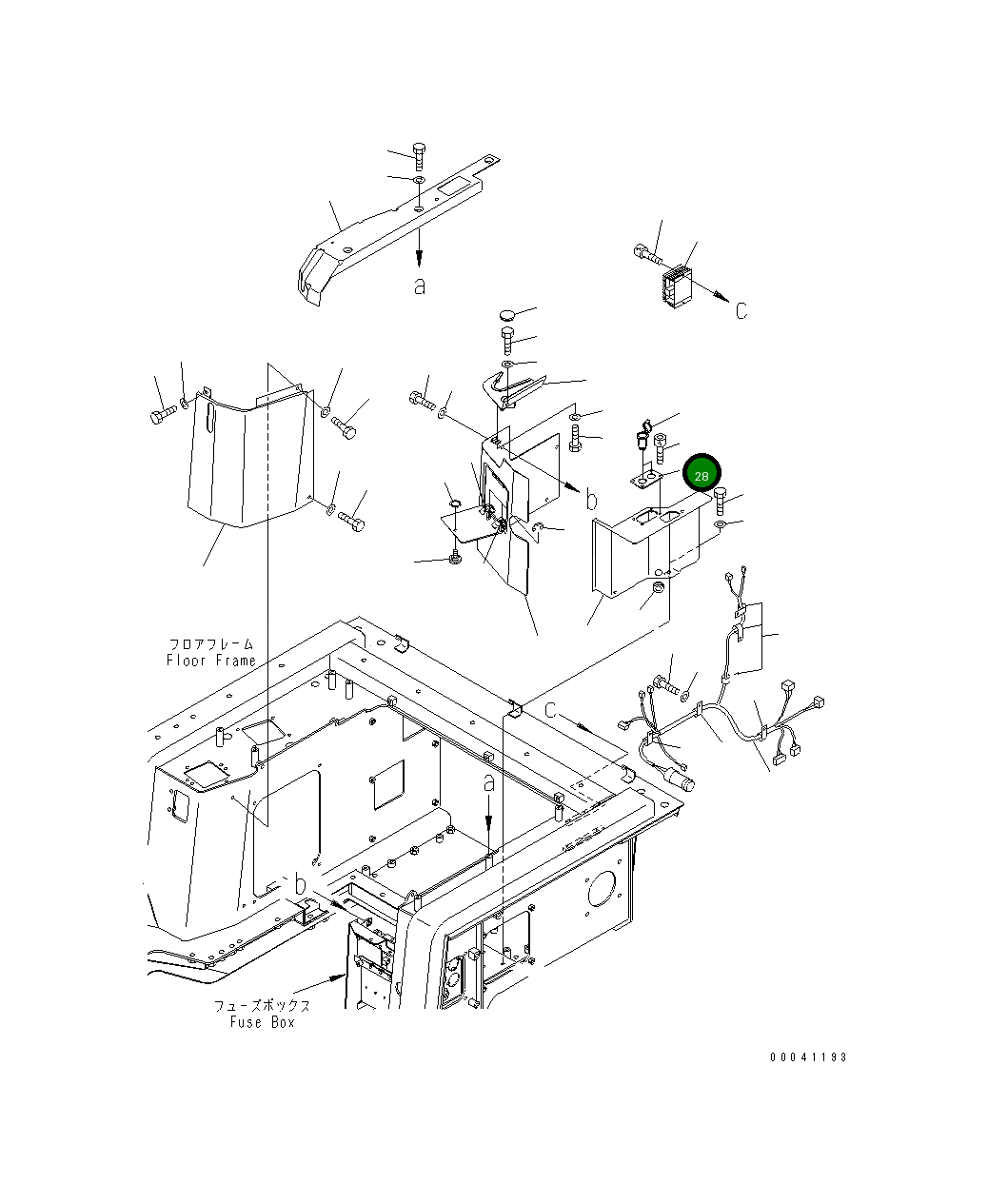 Крышка 198-54-74671  Komatsu